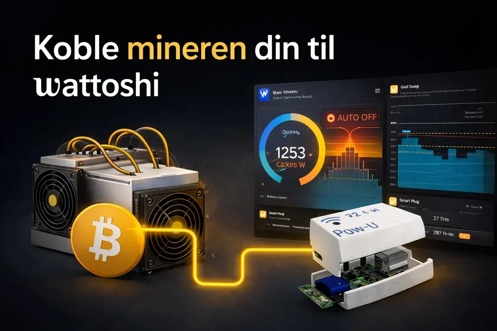 Har du en miner? Slik setter du den opp med Wattoshi.