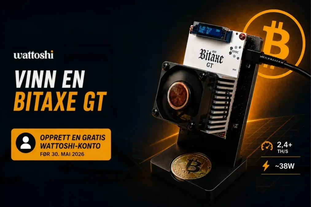 Vinn en Bitaxe GT Bitcoin-miner