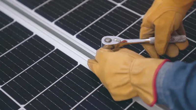 Solcellepanelsystem